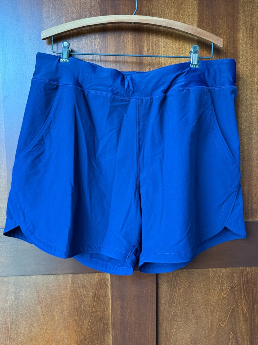 Women’s LandsEnd Deep Sea Navy Swim Shorts Size 16